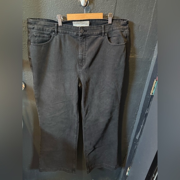 Women’s Soft Surroundings Black Bootcut Jeans Size 18W - Picture 1 of 4